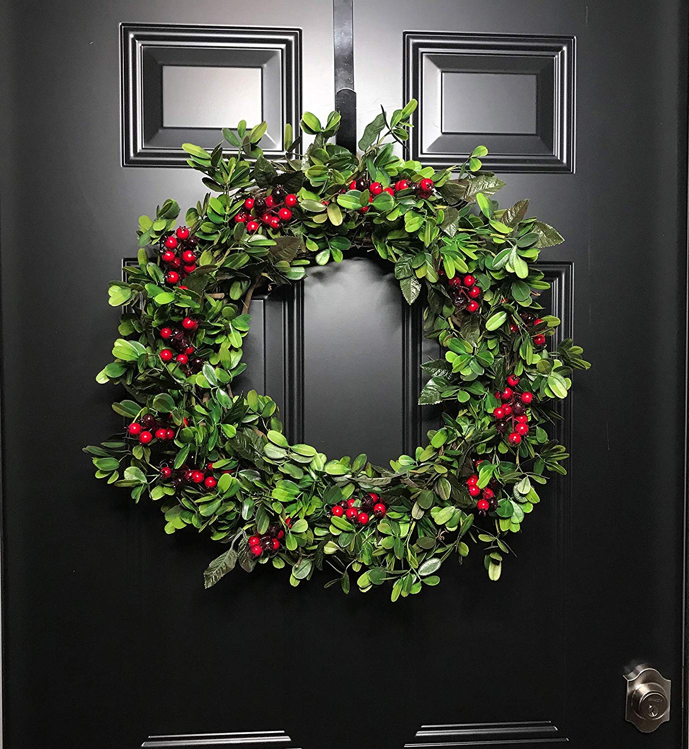 Wreath at the door - a key way to stage your home for the holidays